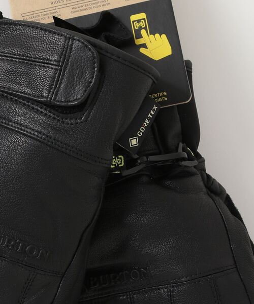 BURTON（バートン）の「GORE-TEX ゴアテックス メンズ レザー グローブ ミトン 手袋 スノーボード スキー スマホ対応（手袋・メンズ・ブラック・S/M/L/XL）」の4枚目の写真