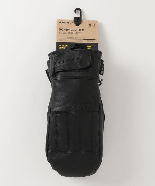 BURTON（バートン）の「GORE-TEX ゴアテックス メンズ レザー グローブ ミトン 手袋 スノーボード スキー スマホ対応（手袋・メンズ・ブラック・S/M/L/XL）」の2枚目の写真