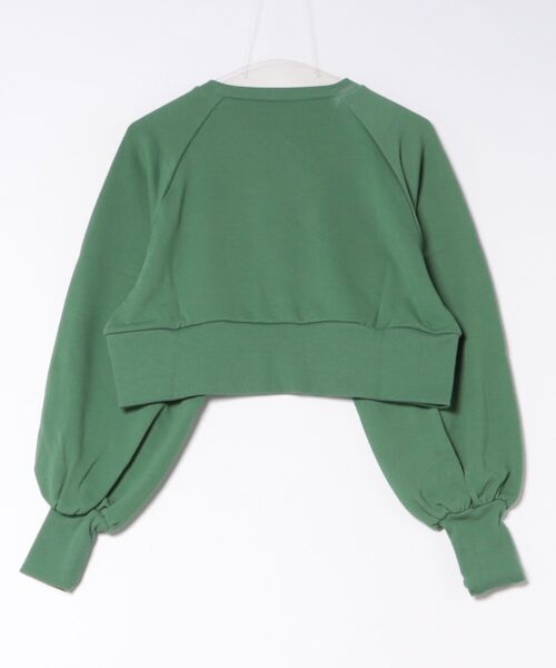 STYLEBLOCK(スタイルブロック)の「裏毛ロゴプリントショート丈プルオーバー(スウェット・レディース・ホワイト系その他/グレー/グリーン/ネイビー・M)」の5枚目の写真