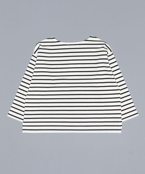 ROPE' PICNIC（ロペピクニック）の「【KIDS】【リンクコーデ】UNISEXボーダーロングTシャツ（Tシャツ/カットソー・キッズ・グリーン系その他/レッド系その他/ホワイト系その他5・110/120/130/140/150）」の12枚目の写真