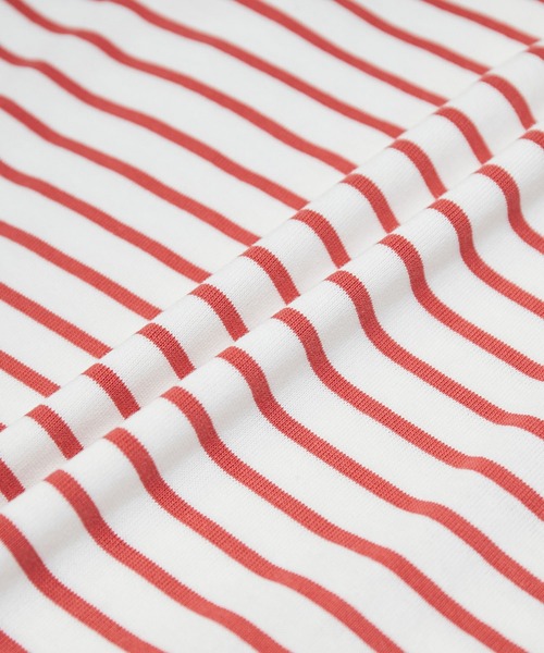 ROPE' PICNIC（ロペピクニック）の「【KIDS】【リンクコーデ】UNISEXボーダーロングTシャツ（Tシャツ/カットソー・キッズ・グリーン系その他/レッド系その他/ホワイト系その他5・110/120/130/140/150）」の10枚目の写真