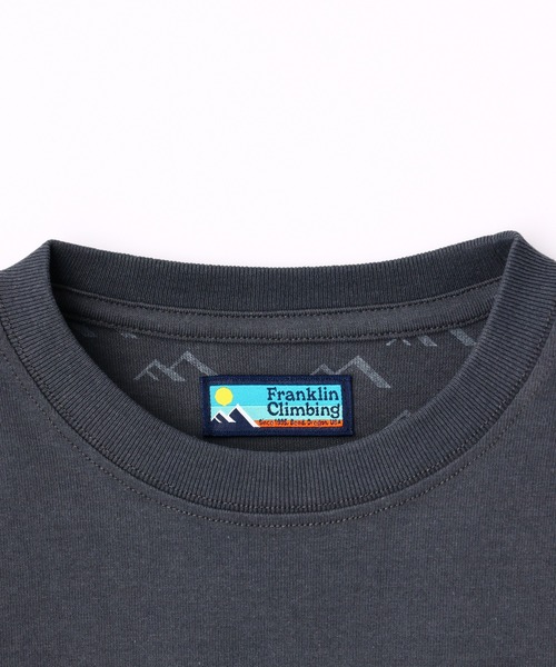 Franklin Climbing（フランクリンクライミング）の「【KIDS】【Franklin Climbing 】バックプリントボックスロゴ長袖Tee（Tシャツ/カットソー・キッズ・ホワイト/チャコールグレー/グレー/サックスブルー/オレンジ・S/M/L/XL/XXL）」の6枚目の写真