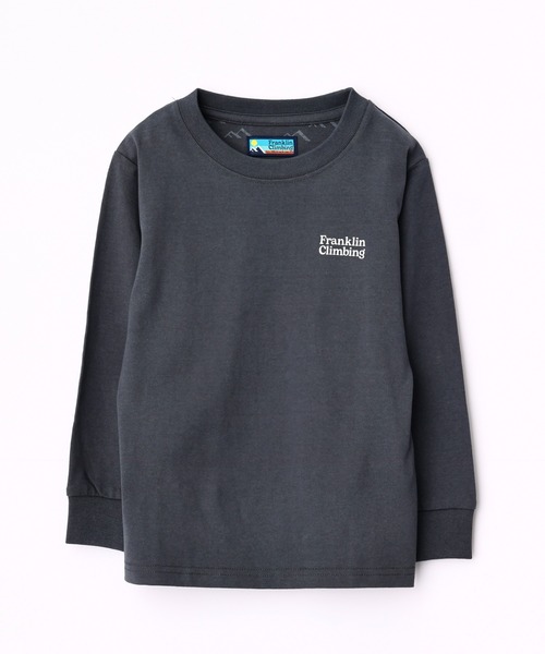 Franklin Climbing（フランクリンクライミング）の「【KIDS】【Franklin Climbing 】バックプリントボックスロゴ長袖Tee（Tシャツ/カットソー・キッズ・ホワイト/チャコールグレー/グレー/サックスブルー/オレンジ・S/M/L/XL/XXL）」の13枚目の写真