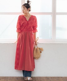 カットワークワンピース