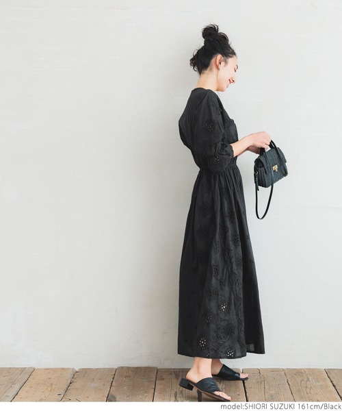 coca（coca）（コカ）の「カットワークワンピース（ワンピース・レディース・ホワイト/ブラック/レッド・ONE SIZE）」の14枚目の写真