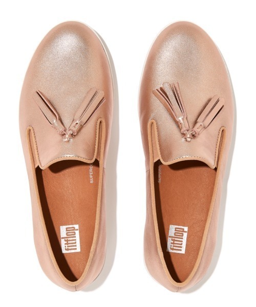fitflop（フィットフロップ）の「【fitflop/フィットフロップ】 TASSEL SUPERSKATE シューズ/スニーカー/スリッポン/コンフォートシューズ/タッセル（スリッポン・レディース・ブラック/ピンクゴールド/タン・US6/US7/US5/US7.5/US6.5/US8）」の3枚目の写真