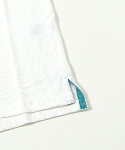 KRIFF MAYER Lady's Collection（クリフメイヤーレディースコレクション）の「抗菌ラインリブポロシャツ（ポロシャツ・レディース・ブラック/パープル/グレー/オフホワイト/ターコイズブルー/ワインレッド・MEDIUM/LARGE）」の15枚目の写真