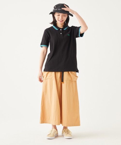 KRIFF MAYER Lady's Collection（クリフメイヤーレディースコレクション）の「抗菌ラインリブポロシャツ（ポロシャツ・レディース・ブラック/パープル/グレー/オフホワイト/ターコイズブルー/ワインレッド・MEDIUM/LARGE）」の8枚目の写真