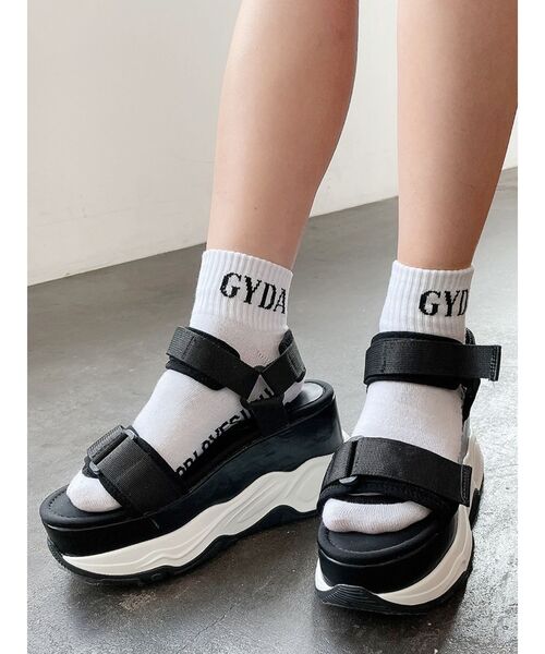 GYDA（ジェイダ）の「チャンキーDADソールスポーツサンダル（サンダル・レディース・ブラック/その他1・SMALL/MEDIUM/LARGE）」の8枚目の写真