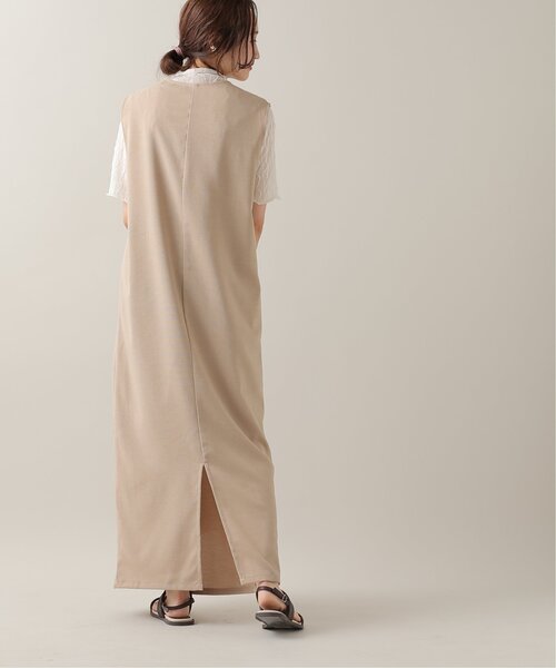 frames RAY CASSIN（フレームスレイカズン）の「リネンライクVネックノースリワンピース（ジャンパースカート・レディース・ブラック/アイボリー系/ベージュ/ブラウン・FREE）」の20枚目の写真