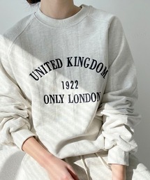 Dalfwin | 【裏起毛あり･なし】2023 SS 春  韓国スウェット UNITED刺繍ロゴスウェット トレーナー オーバーサイズ レディース(スウェット)