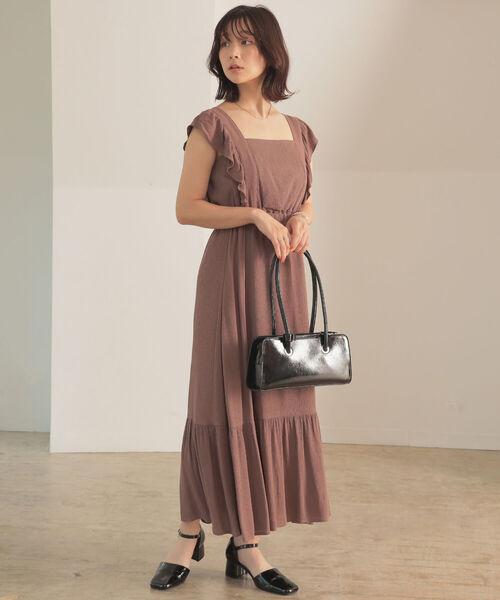 BeAMS DOT(ビームスドット)の「【WEB限定】BeAMS DOT / エプロン フリル ワンピース(ワンピース・レディース・グレー系その他/ケリー/ブラウン系その他5・FREE)」の16枚目の写真