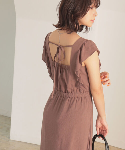 BeAMS DOT(ビームスドット)の「【WEB限定】BeAMS DOT / エプロン フリル ワンピース(ワンピース・レディース・グレー系その他/ケリー/ブラウン系その他5・FREE)」の14枚目の写真