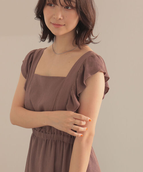 BeAMS DOT(ビームスドット)の「【WEB限定】BeAMS DOT / エプロン フリル ワンピース(ワンピース・レディース・グレー系その他/ケリー/ブラウン系その他5・FREE)」の10枚目の写真
