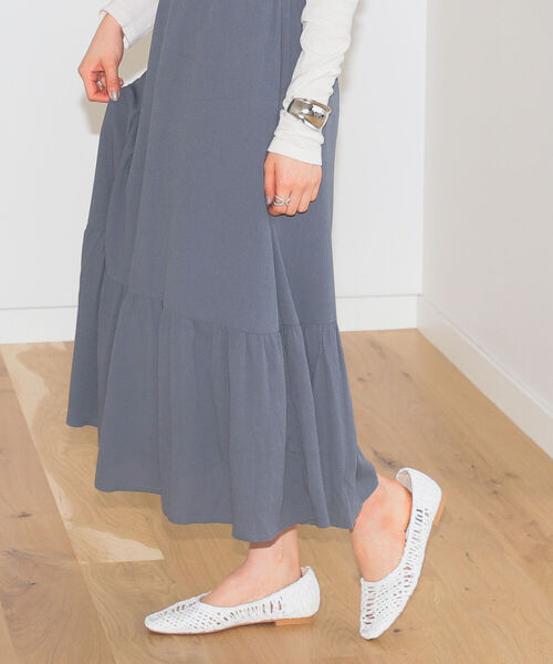 BeAMS DOT(ビームスドット)の「【WEB限定】BeAMS DOT / エプロン フリル ワンピース(ワンピース・レディース・グレー系その他/ケリー/ブラウン系その他5・FREE)」の5枚目の写真