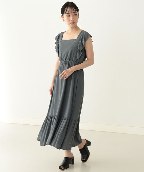 BeAMS DOT(ビームスドット)の「【WEB限定】BeAMS DOT / エプロン フリル ワンピース(ワンピース・レディース・グレー系その他/ケリー/ブラウン系その他5・FREE)」の15枚目の写真