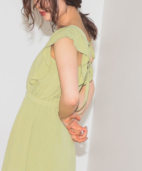 BeAMS DOT(ビームスドット)の「【WEB限定】BeAMS DOT / エプロン フリル ワンピース(ワンピース・レディース・グレー系その他/ケリー/ブラウン系その他5・FREE)」の11枚目の写真