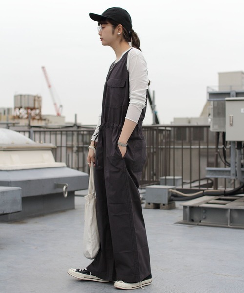 THE SHINZONE(ザ シンゾーン)の「THE SHINZONE/シンゾーン タンクオールインワン TANK ALL IN ONE 21MMSPA03(つなぎ/オールインワン・レディース・ブラック/ブルー・36/34)」の17枚目の写真