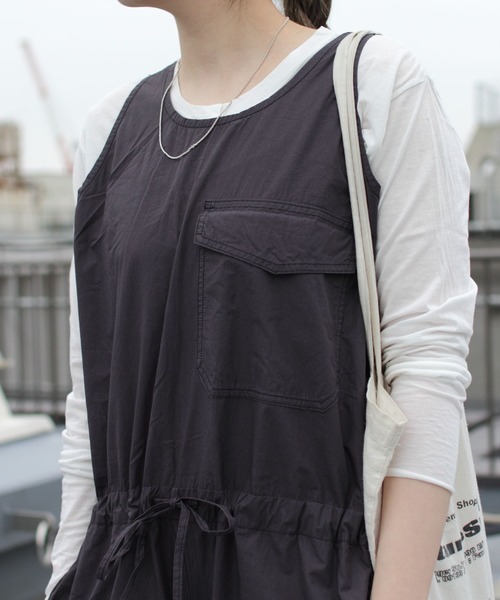 THE SHINZONE(ザ シンゾーン)の「THE SHINZONE/シンゾーン タンクオールインワン TANK ALL IN ONE 21MMSPA03(つなぎ/オールインワン・レディース・ブラック/ブルー・36/34)」の15枚目の写真