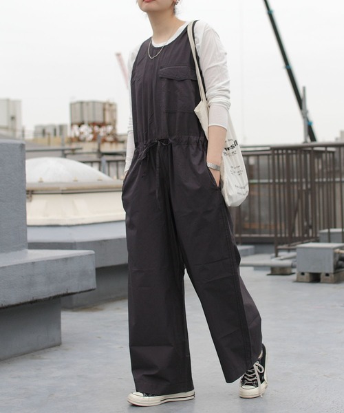 THE SHINZONE(ザ シンゾーン)の「THE SHINZONE/シンゾーン タンクオールインワン TANK ALL IN ONE 21MMSPA03(つなぎ/オールインワン・レディース・ブラック/ブルー・36/34)」の11枚目の写真