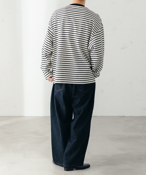 ベーシックルーズボーダーロンT(Tシャツ/カットソー)|epnok ベーシックルーズボーダーロンT(Tシャツ/カットソー)|epnok