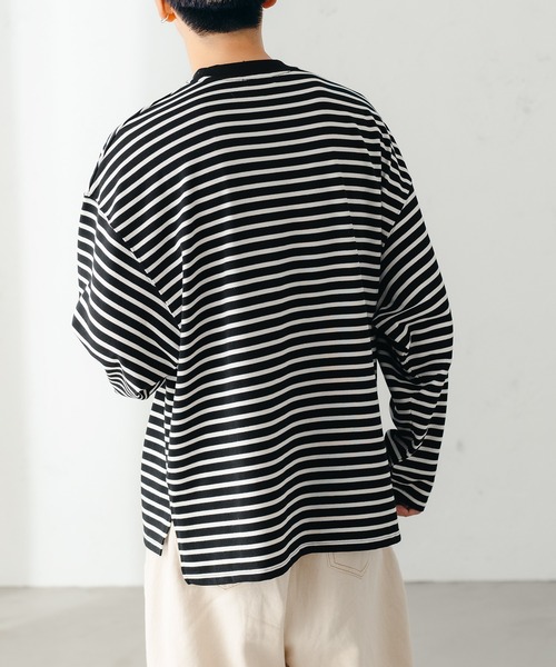 ベーシックルーズボーダーロンT（Tシャツ/カットソー）｜epnok