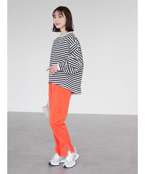 Green　Parks（グリーンパークス）の「ランタンスリーブプルオーバー（Tシャツ/カットソー・レディース・その他7/ブルー/ホワイト・FREE）」の5枚目の写真