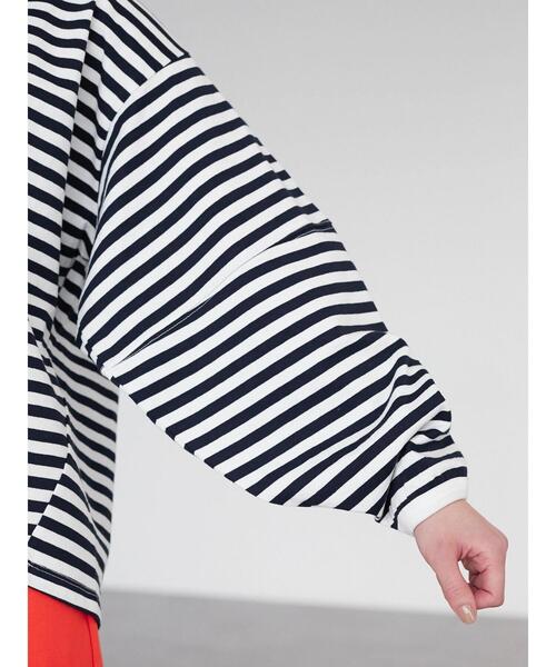 Green　Parks（グリーンパークス）の「ランタンスリーブプルオーバー（Tシャツ/カットソー・レディース・その他7/ブルー/ホワイト・FREE）」の11枚目の写真