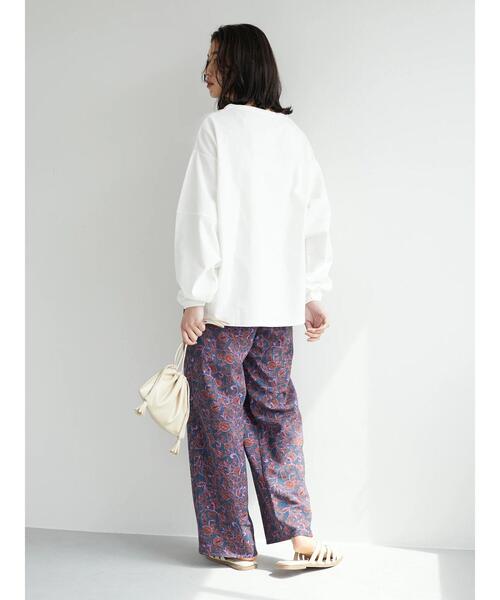 Green　Parks（グリーンパークス）の「ランタンスリーブプルオーバー（Tシャツ/カットソー・レディース・その他7/ブルー/ホワイト・FREE）」の15枚目の写真