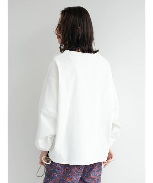 Green　Parks（グリーンパークス）の「ランタンスリーブプルオーバー（Tシャツ/カットソー・レディース・その他7/ブルー/ホワイト・FREE）」の17枚目の写真