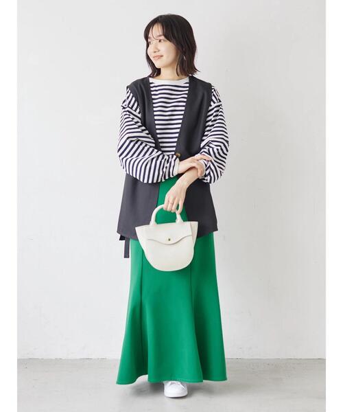 Green　Parks（グリーンパークス）の「ランタンスリーブプルオーバー（Tシャツ/カットソー・レディース・その他7/ブルー/ホワイト・FREE）」の22枚目の写真