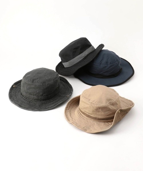 HIDEAWAYS NICOLE（ハイダウェイニコル）の「アドベンチャーハット（ハット・メンズ・ブラック/ネイビー系1/ブラック×グレー/ベージュ・FREE）」の11枚目の写真