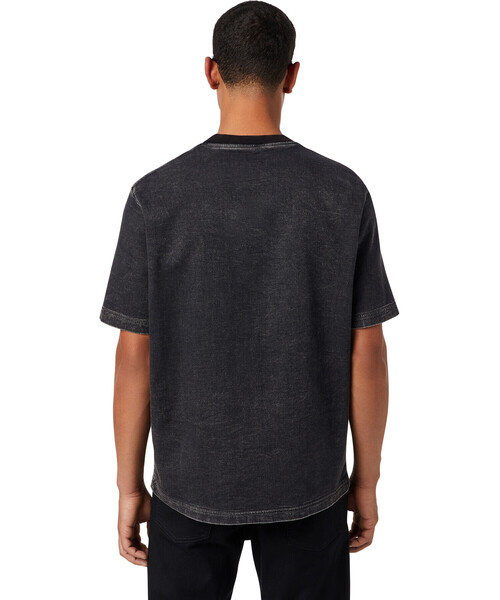 DIESEL（ディーゼル）の「DIESEL メンズ Tシャツ デニム ジョグファブリック サステナブル（Tシャツ/カットソー・メンズ・ブラック・X-SMALL/MEDIUM/LARGE/SMALL/X-LARGE/XX-LARGE）」の10枚目の写真