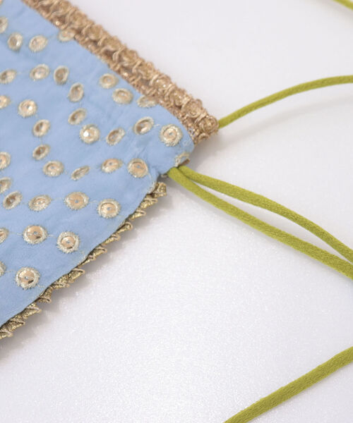 NE QUITTEZ PAS!（ヌキテパ）の「【ne Quittez pas/ ヌキテパ】ドット刺繍巾着バッグ（ショルダーバッグ・レディース・ピンク/サックスブルー・FREE）」の7枚目の写真