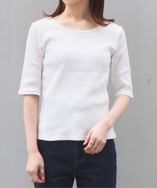 tiptop(ティップトップ)の「前後2wayレイヤードデザインプルオーバー(Tシャツ/カットソー・レディース・ブラック/オフホワイト/ピンク/ホワイト系その他・FREE)」の9枚目の写真