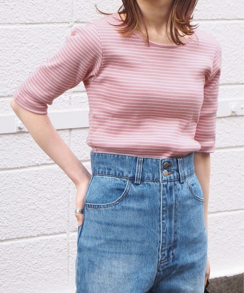 tiptop(ティップトップ)の「前後2wayレイヤードデザインプルオーバー(Tシャツ/カットソー・レディース・ブラック/オフホワイト/ピンク/ホワイト系その他・FREE)」の22枚目の写真