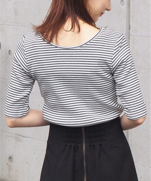 tiptop(ティップトップ)の「前後2wayレイヤードデザインプルオーバー(Tシャツ/カットソー・レディース・ブラック/オフホワイト/ピンク/ホワイト系その他・FREE)」の14枚目の写真