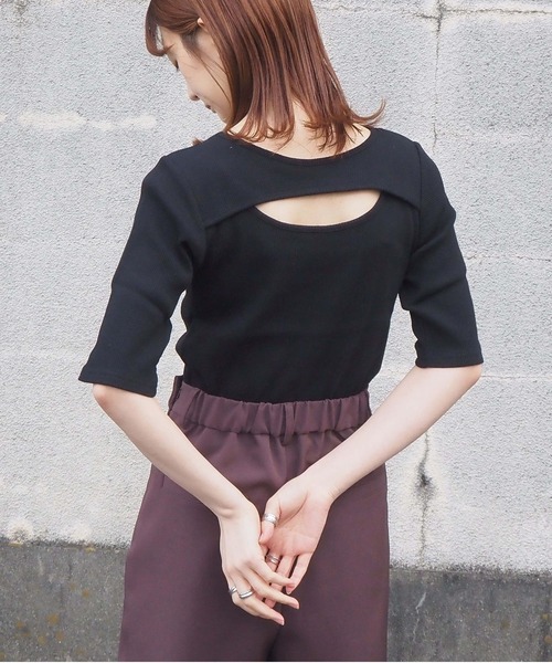 tiptop(ティップトップ)の「前後2wayレイヤードデザインプルオーバー(Tシャツ/カットソー・レディース・ブラック/オフホワイト/ピンク/ホワイト系その他・FREE)」の18枚目の写真