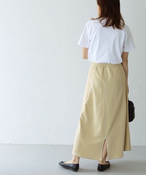 HER CLOSET（ハークローゼット）の「【shemoshelly】切り替えステッチカットフレアスカート（スカート・レディース・ブラック/オレンジ/アイボリー/ブラウン・M）」の16枚目の写真