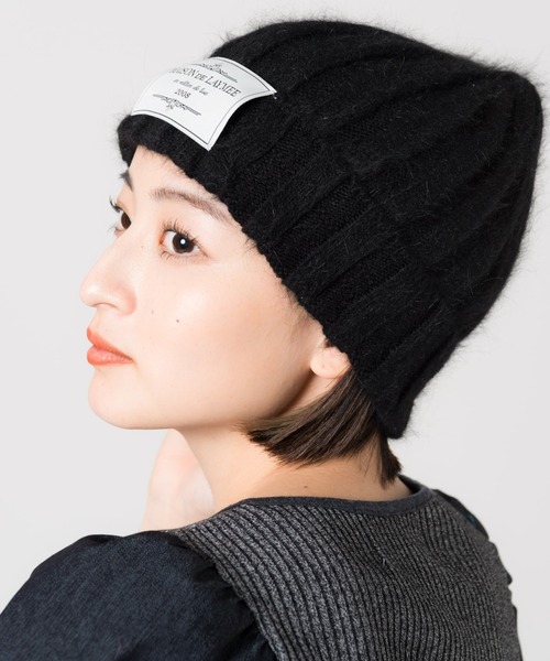 LAYMEE（レイミー）の「Soft beanie / ソフトビーニー（ニットキャップ/ビーニー・レディース・グリーン/アイボリー/グレー/ブラック・FREE）」の2枚目の写真