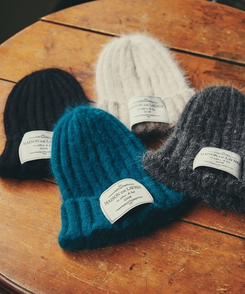 LAYMEE（レイミー）の「Soft beanie / ソフトビーニー（ニットキャップ/ビーニー・レディース・グリーン/アイボリー/グレー/ブラック・FREE）」の10枚目の写真