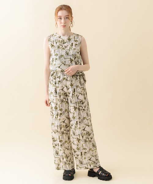 CLOCHE（クロシェ）の「cloche 街柄綿ブラウス（シャツ/ブラウス・レディース・ホワイト/カーキ/ブルー・FREE）」の18枚目の写真