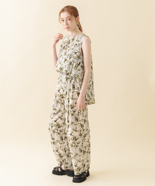 CLOCHE（クロシェ）の「cloche 街柄綿ブラウス（シャツ/ブラウス・レディース・ホワイト/カーキ/ブルー・FREE）」の22枚目の写真