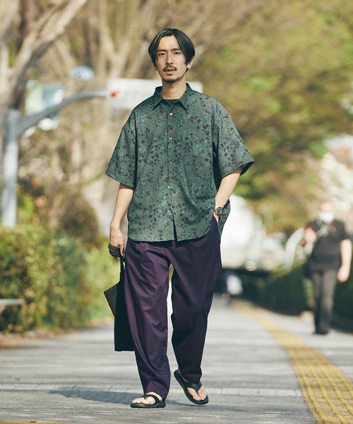 JOURNAL STANDARD(ジャーナルスタンダード)の「ウォールペイント レギュラーシャツ(シャツ/ブラウス・メンズ・ベージュ/グリーン系その他/ネイビー/イエロー系その他・MEDIUM/LARGE)」の15枚目の写真