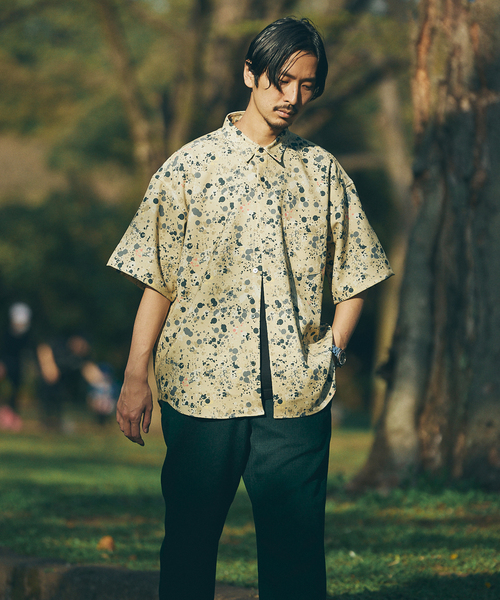 JOURNAL STANDARD(ジャーナルスタンダード)の「ウォールペイント レギュラーシャツ(シャツ/ブラウス・メンズ・ベージュ/グリーン系その他/ネイビー/イエロー系その他・MEDIUM/LARGE)」の10枚目の写真