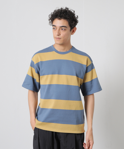 Journal Standard TRISECT（トライセクト）の「【TRISECT 2】RUGBY BORDER Tシャツ（Tシャツ/カットソー・メンズ・ブラック/ブルー/グリーン・MEDIUM/LARGE）」の3枚目の写真