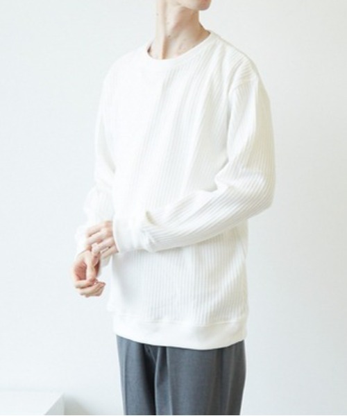 セール】□オーバーサイズ□ワッフルロンT（Tシャツ/カットソー