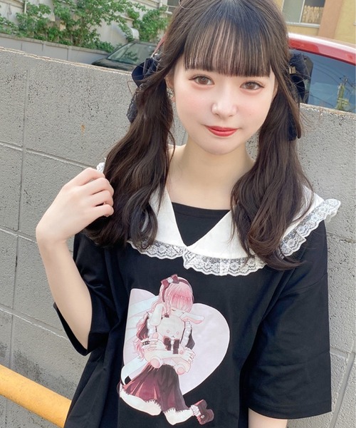 ROJITA（ロジータ）の「フォーティーンコラボAラインセーラーTシャツ（Tシャツ/カットソー・レディース・ホワイト/ブラック・FREE）」の4枚目の写真