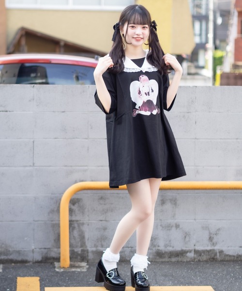 ROJITA（ロジータ）の「フォーティーンコラボAラインセーラーTシャツ（Tシャツ/カットソー・レディース・ホワイト/ブラック・FREE）」の12枚目の写真