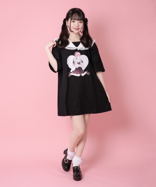 ROJITA（ロジータ）の「フォーティーンコラボAラインセーラーTシャツ（Tシャツ/カットソー・レディース・ホワイト/ブラック・FREE）」の14枚目の写真